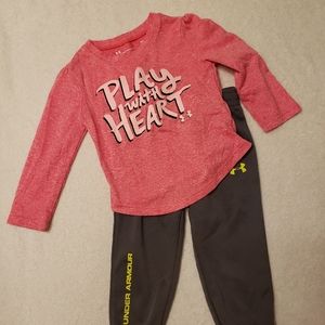 2/$20 Under Armour athletic outfit size 18M